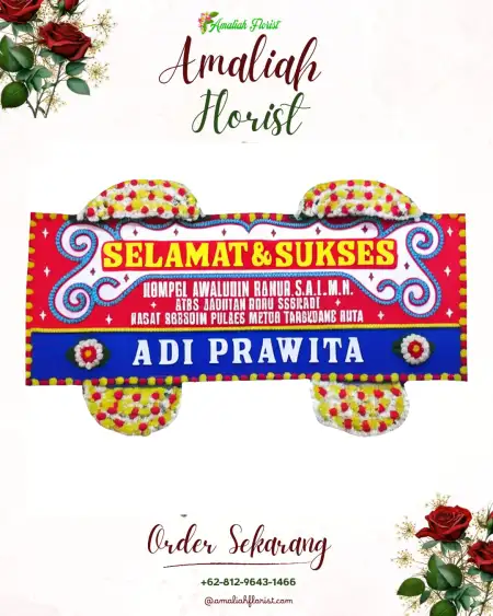 Papan Bunga Ucapan Selamat Nyomplong